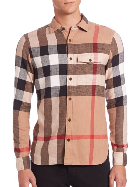 burberry check shoulder shirt|Burberry Check cotton shirts.